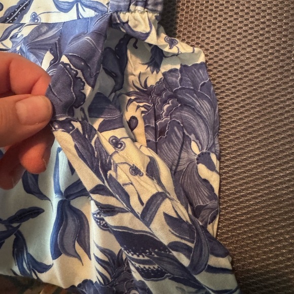 H&M 2 Piece Floral Pant Set Size 10 Blue & White - Picture 5 of 16